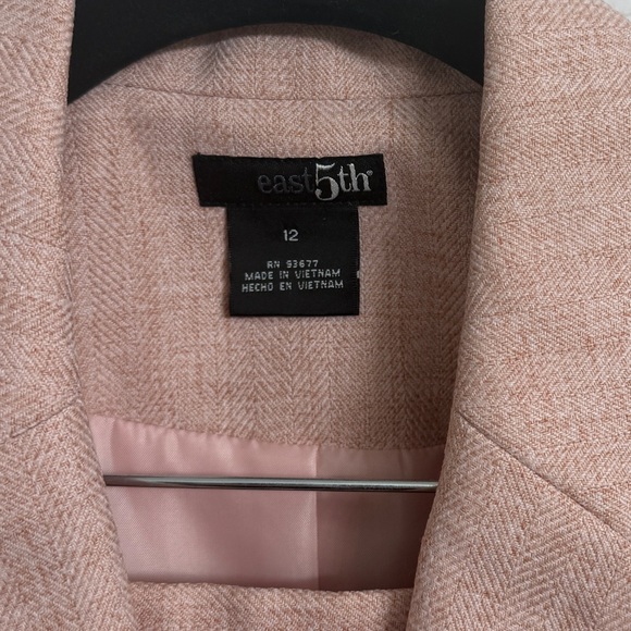 East Fifth Women’s Dusty Rose Pink Tweed Skirt & Blazer Suit. Size 12 - Picture 7 of 13